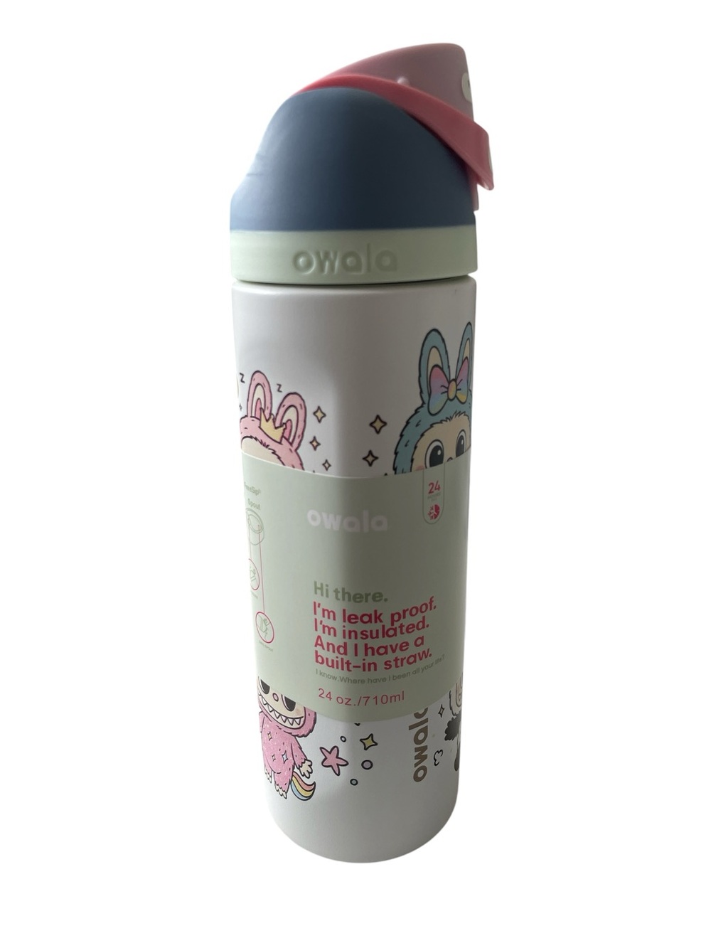 Owala × Labubu Special Edition FreeSip Insulated Water Bottle 24oz